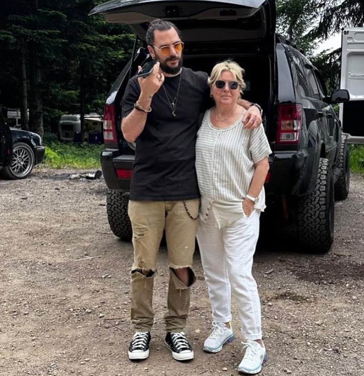 Emre Yetkin with his mom