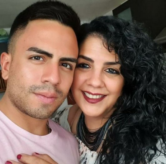Guillermo Dorantes with his mother