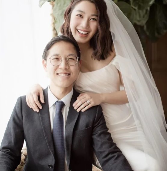 Lesley Chiang with her husband