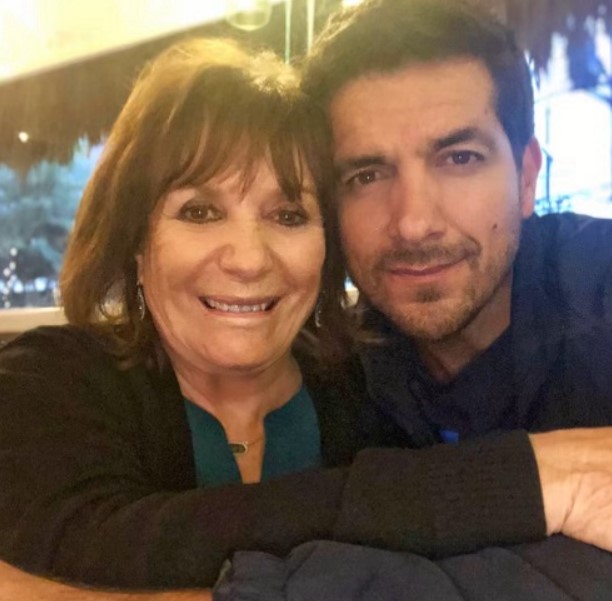 Paulo Quevedo with his mother