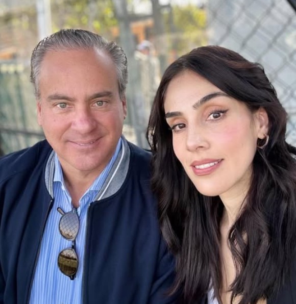 Sandra Echeverria with her dad