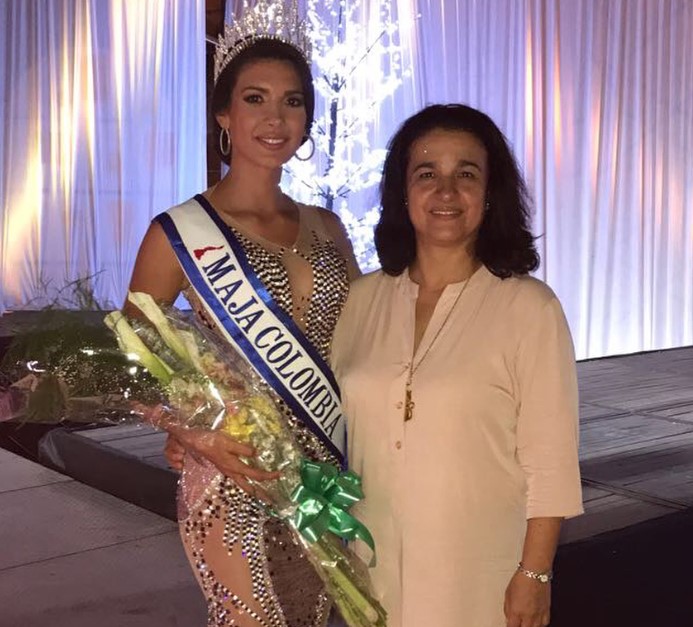 Yeraldin Grajales with her mom