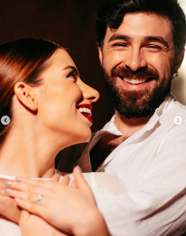 Ilenia Antonini with her partner Roberto Cortés