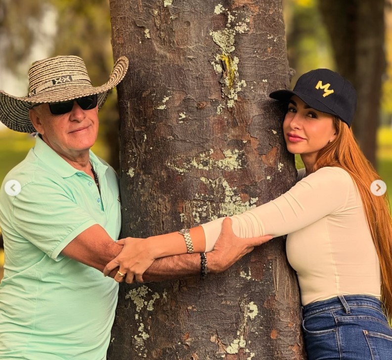 Lady Yuliana with her dad