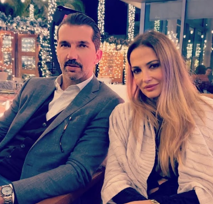 Aleka Kamila with her husband