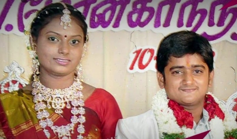 Ambani Shankar with his wife