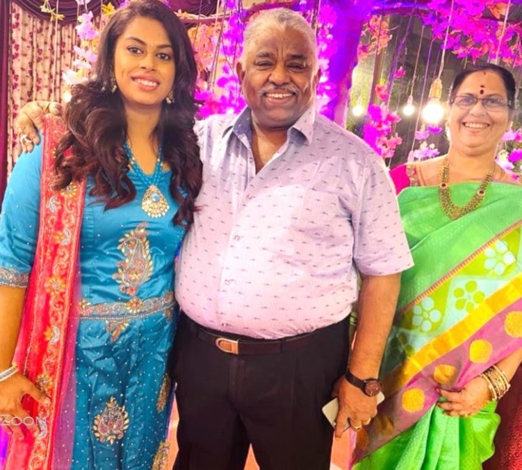 Chef Damu with his wife and daughter