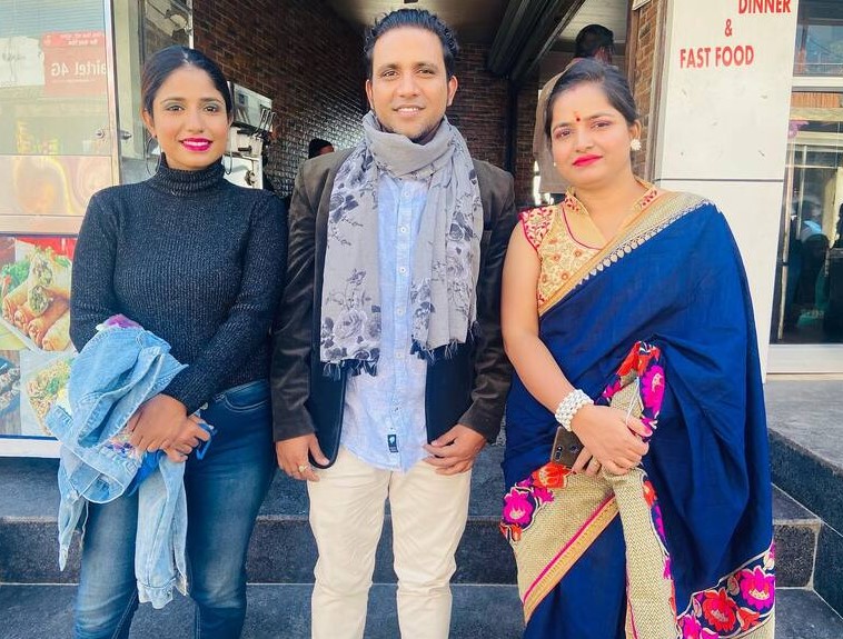 Priyanka Meher with her siblings
