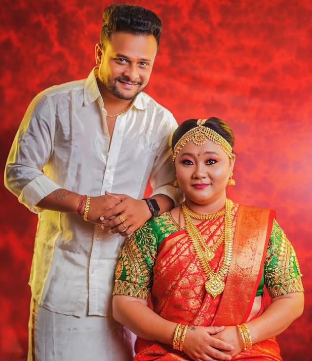 Sharmila Thapa with her husband Raghu