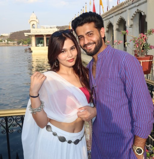 Unnati Tomar with her boyfriend