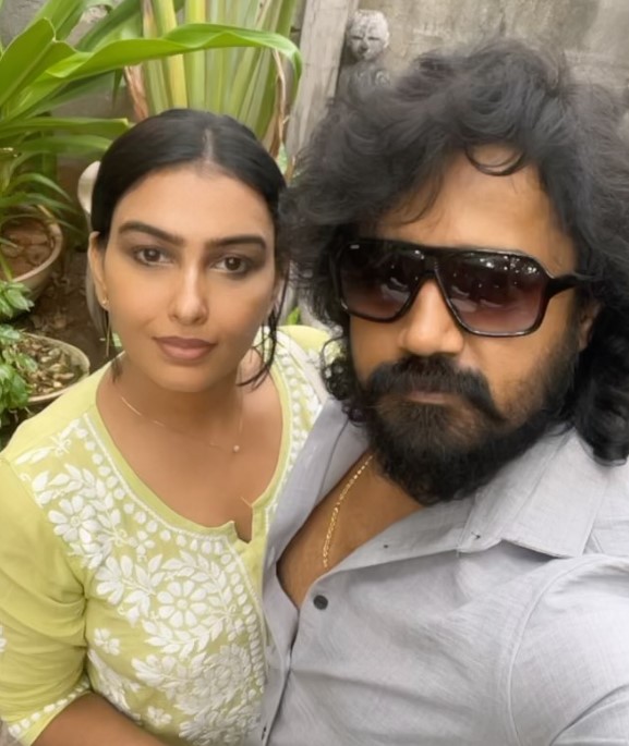 Vandhana Michael with her husband