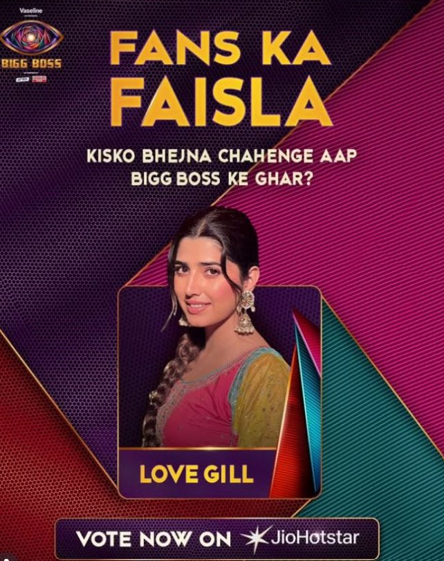 Love Gill’s Bigg Boss 20 Fan Ka Faisla poster